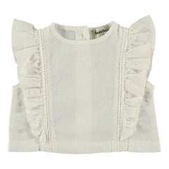 Tocoto Vintage - Top Baby Volant | Beyaz