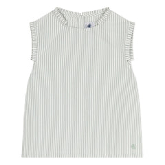 Petit Bateau - Top Bictoire Organik Pamuk Poplin | Beyaz