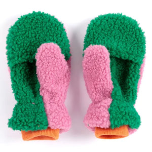 Bobo Choses - Geri Dönüştürülmüş Elyaf Sherpa Eldivenler | Pembe