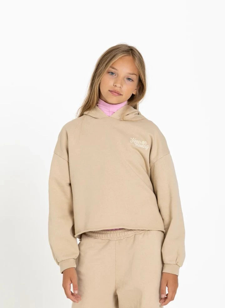 Smallable Kid - "Petal Keep On Moving" Sweatshirt | بيج