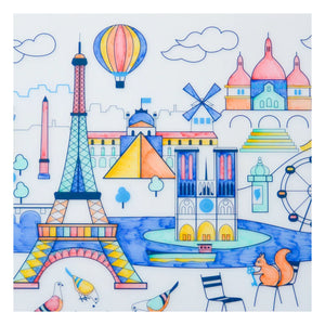 Superpetit - Bileklikli ve 5 Keçeli Kalemli Paris Boyama Amerikan Servisleri