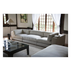 Panac Edition - Bellechasse 2 Kişilik Şömine Sandalyesi, Bouclé - 120 cm | Kırık Beyaz