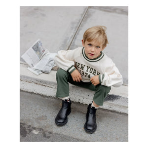 Rylee + Cru - Raglan Sweat New York Mini | Ekru