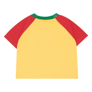 The Campamento - Aslan organik pamuklu bebek T-shirt | Sarı