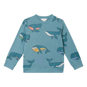 Stella McCartney Kids - Sweat Whales | Petrol Mavisi