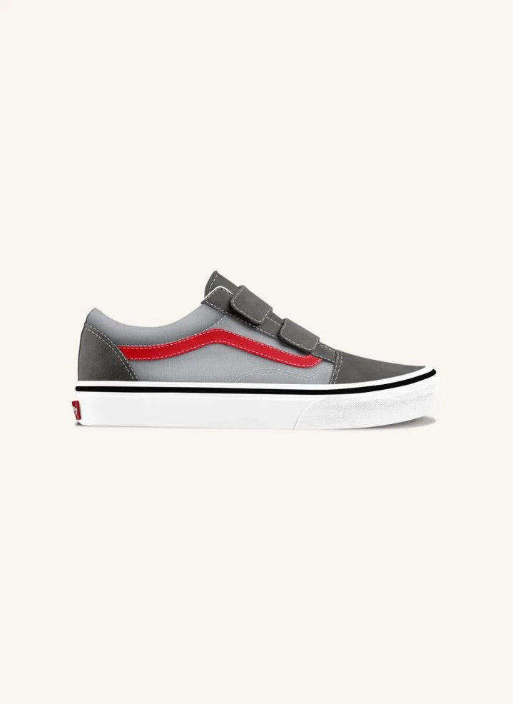 Vans - Old Skool V Scratch Sneakers | رمادي