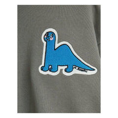 Mini Rodini - Sweat Dino Patch organik pamuk | Gri