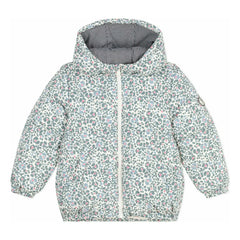 Petit Bateau - Çiçek Desenli Şişme Mont | Ekru