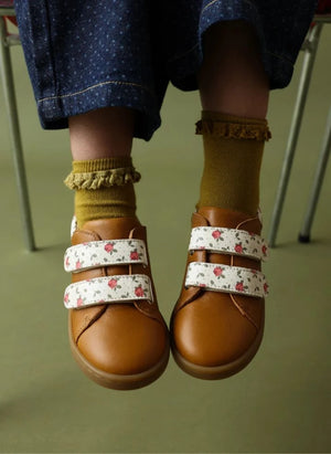 Lazare - Mahaut Çiçek Desenli Sneakerlar | Camel
