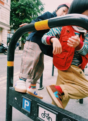 Veja - Sneakers Scratch Esplar Küçük Veja x Jelly Mallow جلد | أبيض