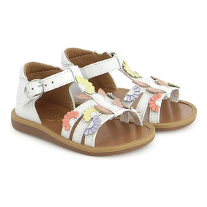 Pom d'Api - Poppy Multi Daisy sandaletler | Beyaz