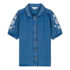 Louise Misha - Inala Organik Pamuk Denim Elbise | Denim