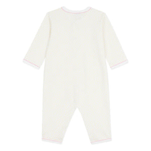 Petit Bateau - Dors Bien organik pamuklu pijama | Beyaz