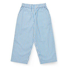 Copenhagen Colors - Pied de Poule organik pamuk pantolon | Mavi