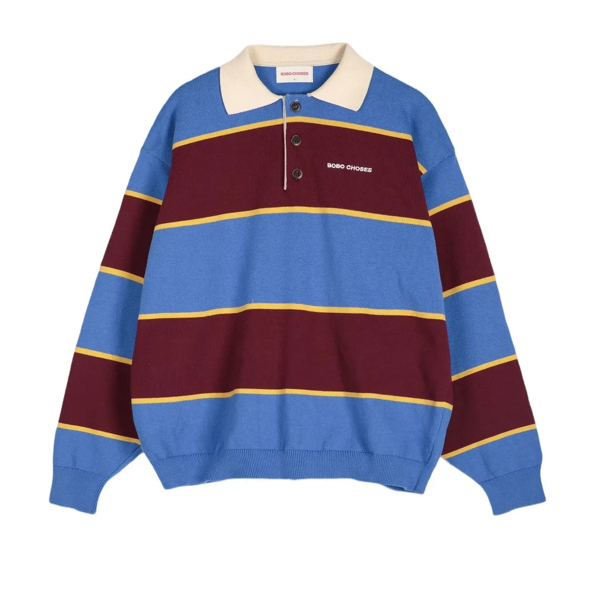 Bobo Choses - Sweat Polo Organik Pamuk | Mavi