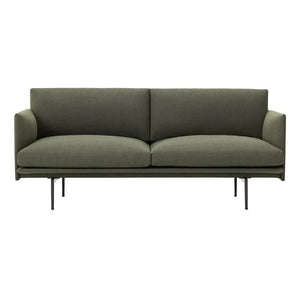Muuto - Outline 2 Kişilik Kanepe | Yeşil
