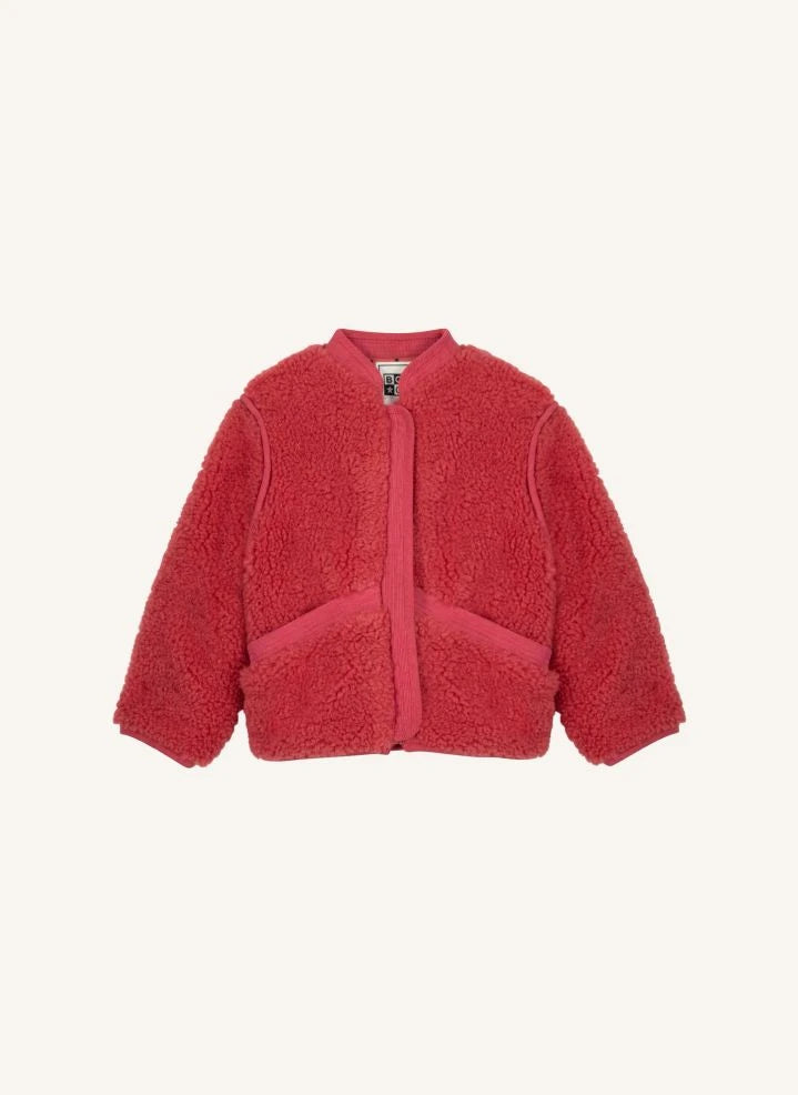 Bonton - جاكيت Peppa Sherpa | Framboise