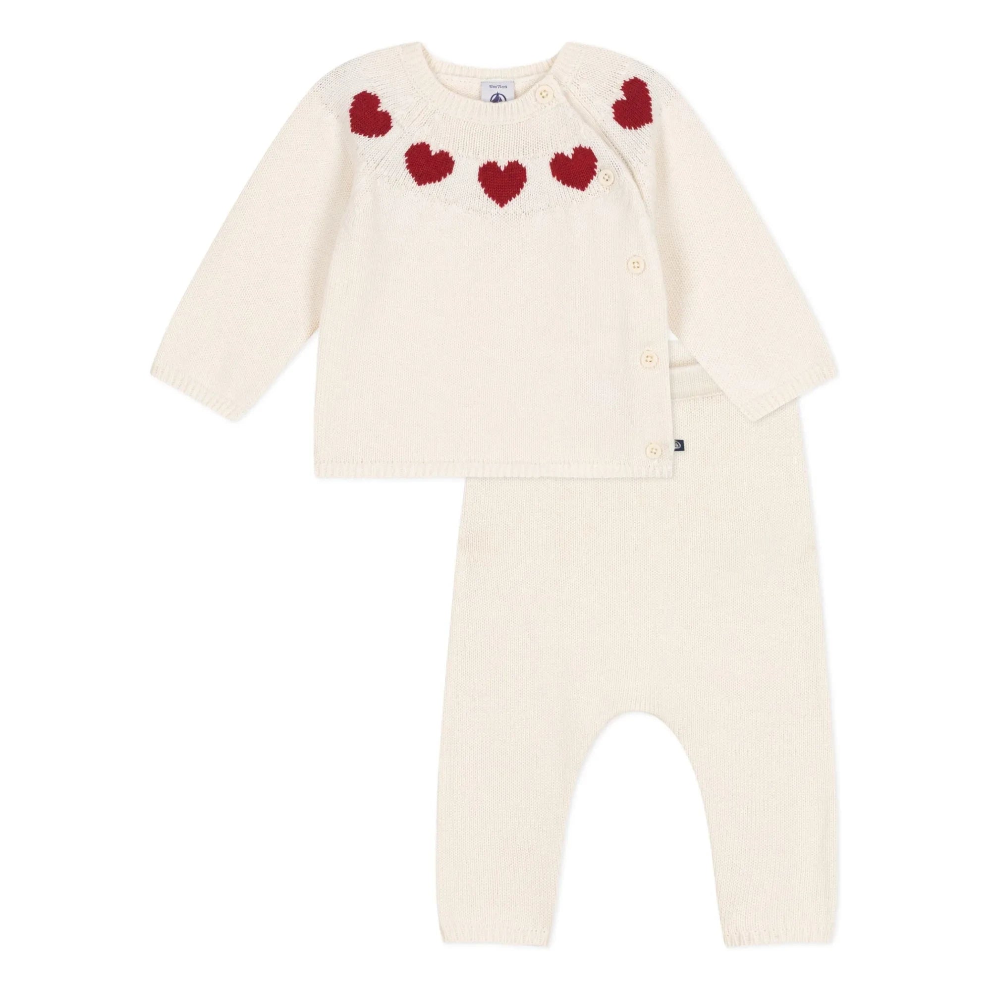 Petit Bateau - 2 Parçalı File Set | Beyaz