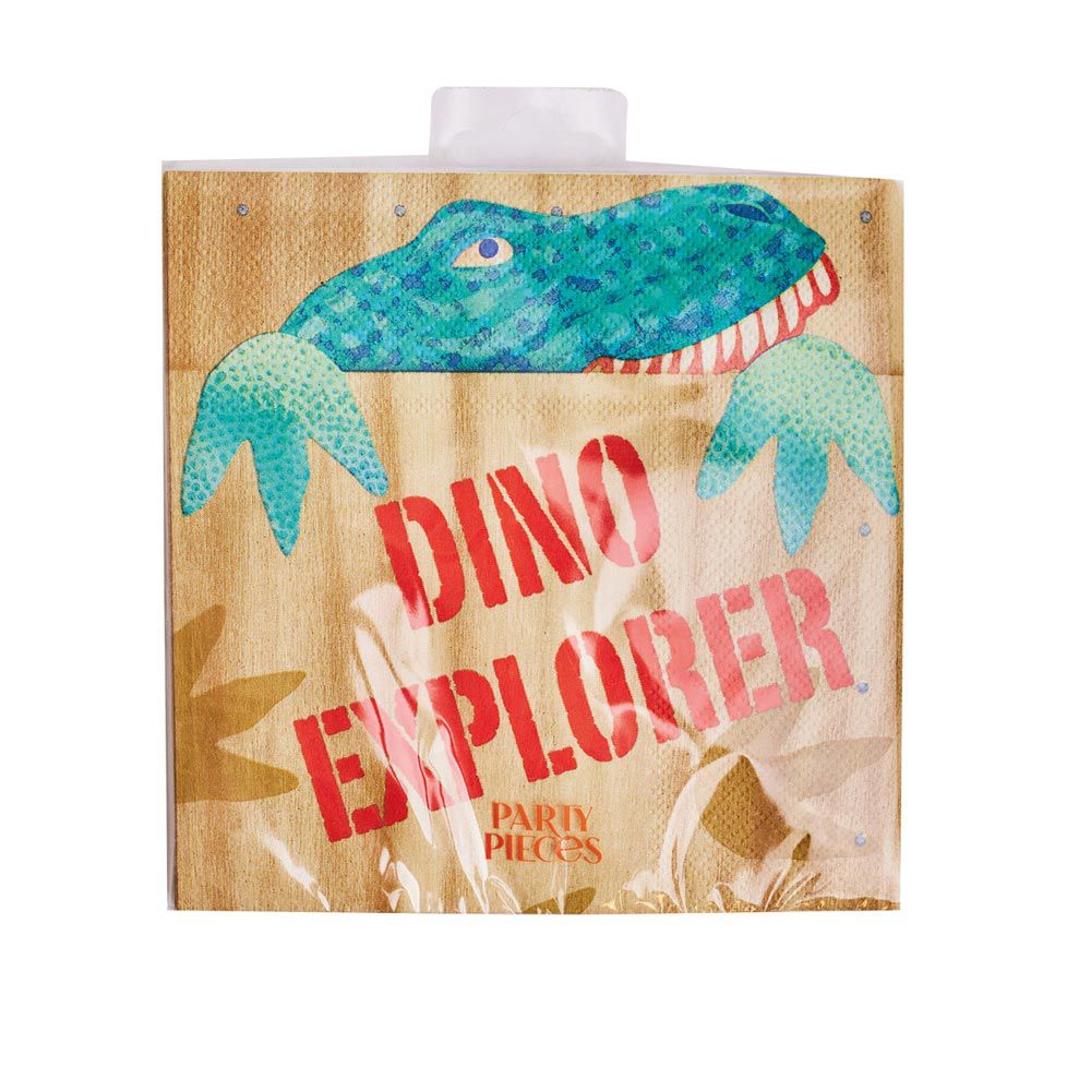 Party Pieces - Kaşif Dino 16'lı Parti Peçeteleri-Dinossi