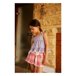 Hello Simone - Short Marlow Carreaux | Pembe