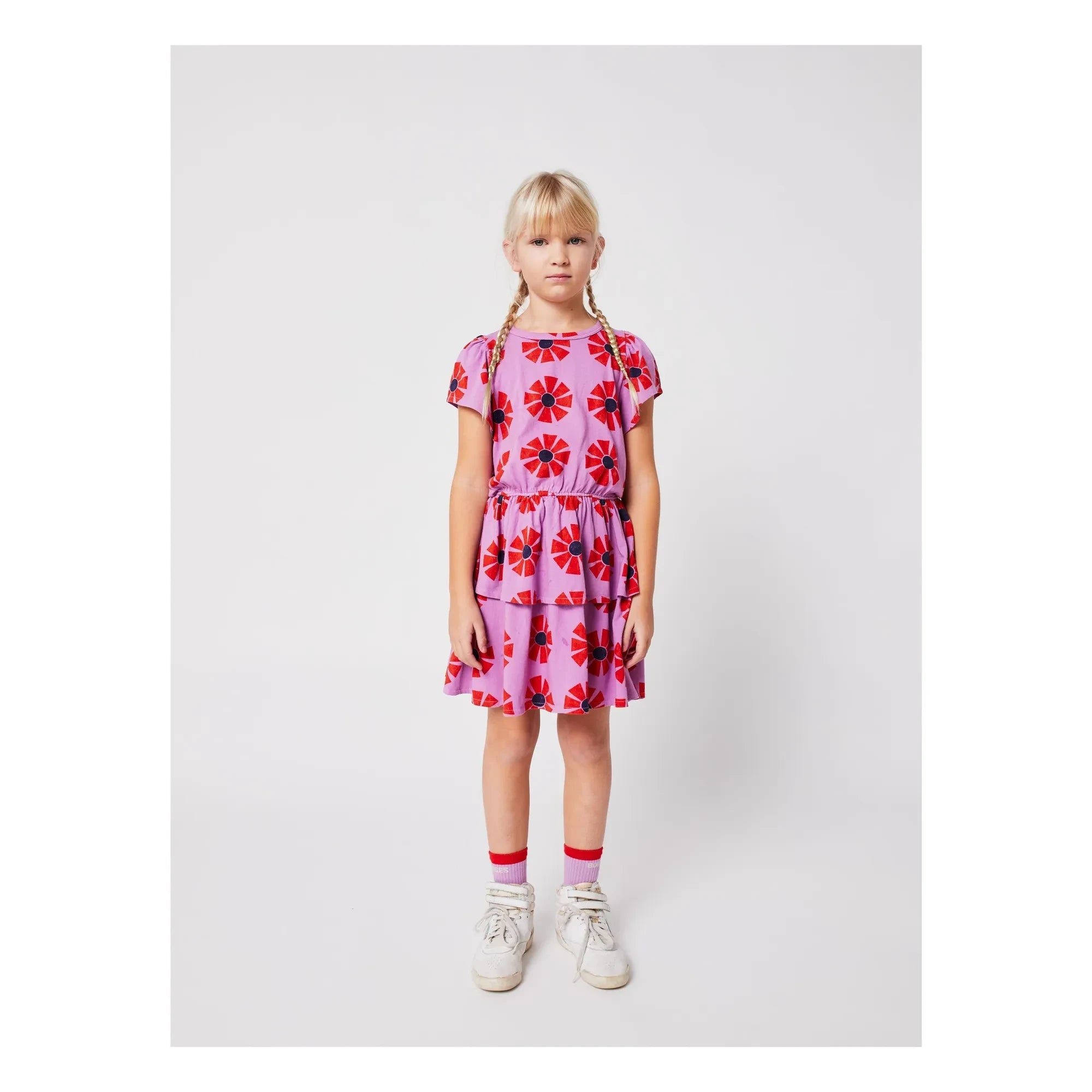 Bobo Choses - Kaleidoscope organik pamuklu elbise | Lila