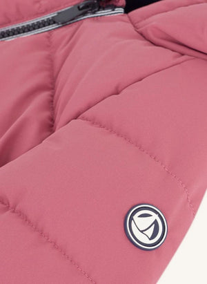Petit Bateau - Düz Bebek Kaz Tüyü Mont | Pembe