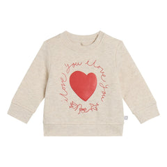 Stella McCartney Kids - Sweat I Love You | Heather bej