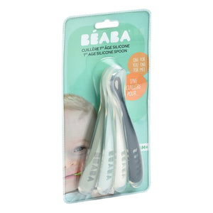 Béaba - Yumuşak Silikon Bebek Kaşıkları - 4'lü Set