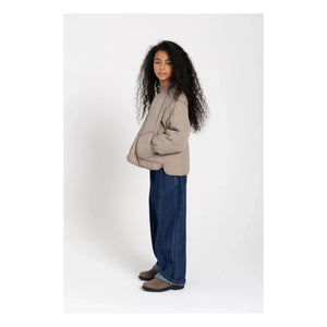 Smallable Kid - Wooly Kapitone Bomber Ceket | Taupe gri