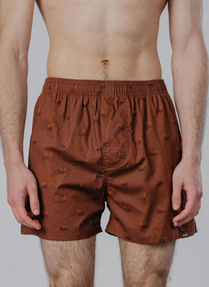 Pockies - Fox Boxer Şort | Kahverengi