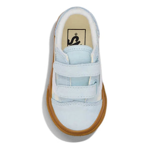 Vans - Scratch Sneakers Old Skool V Gum Check | Soluk mavi