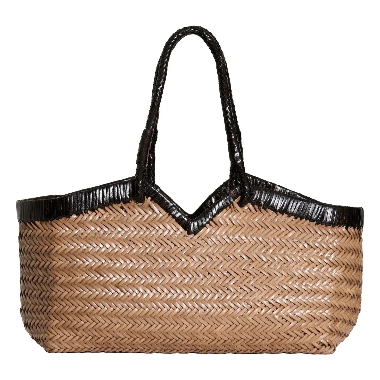 Vipera - Cabas Crudelia İki Renkli Deri | Taupe brown