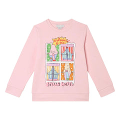 Stella McCartney Kids - Stella Hotel organik pamuk sweatshirt | Pembe