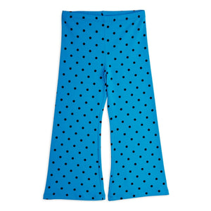 Mini Rodini - Organik Pamuk Flare Pantolon | Azure mavi