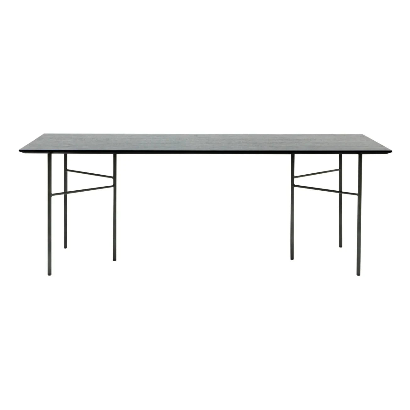 Ferm Living - Mingle Dikdörtgen Masa - FSC ahşap, metal ayaklar | Siyah