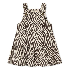 Fliink - Duna Zebra Elbise | Siyah