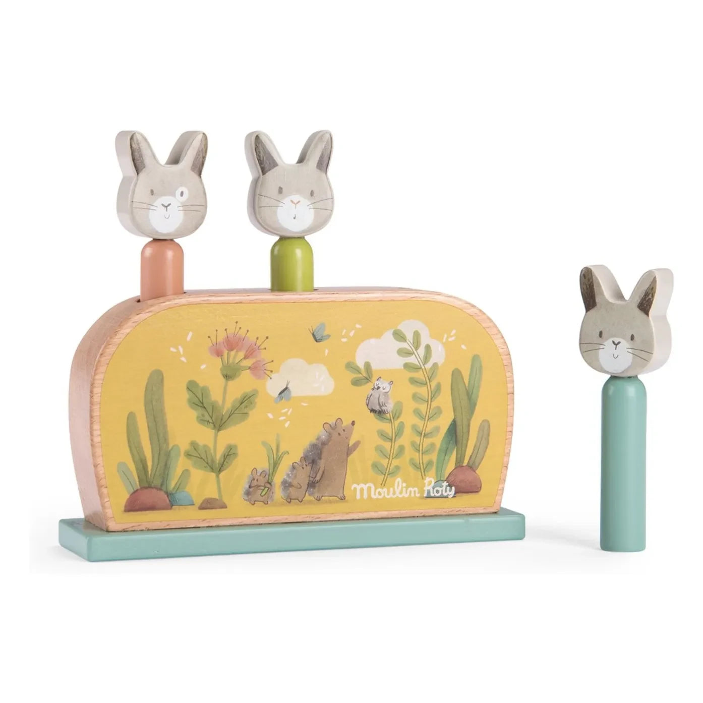 Moulin Roty - Trois petits lapins Pop-up Oyuncak