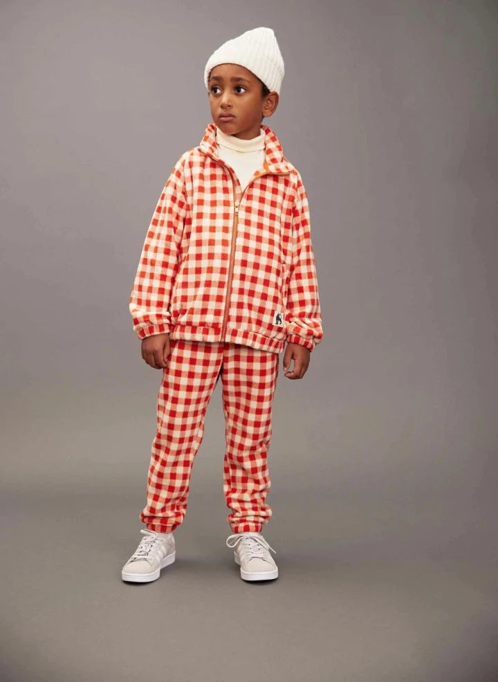 Mini Rodini - Jogger Gingham | أحمر