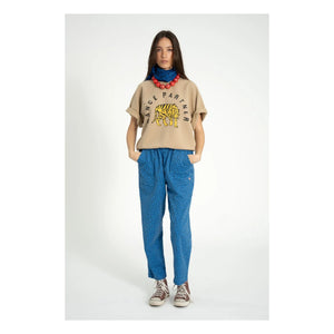 Sisters Department - Pamuklu Leopar Pantolon | Mavi