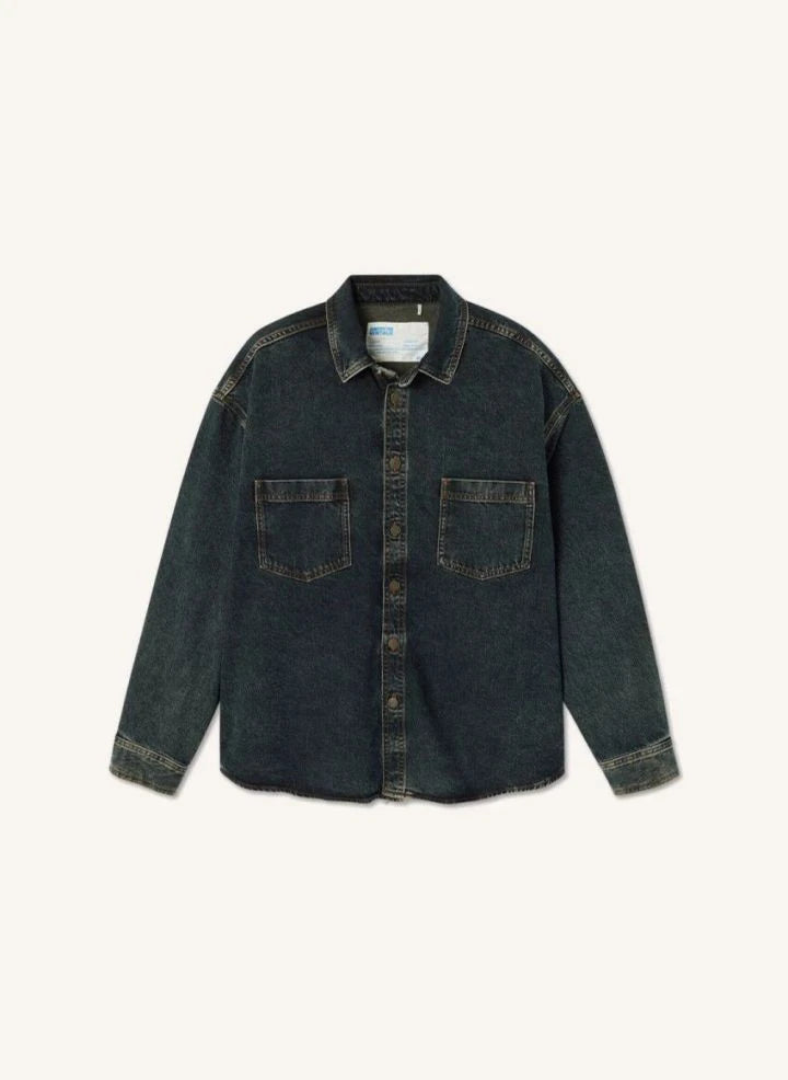 American Vintage - Lydbay قميص قطني واسع | أسود