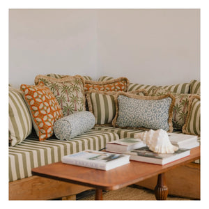 Palais - Jackie x Rosita çift taraflı yastık kılıfı | Zeytin