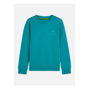 Scotch & Soda - Logo Badge Sweat Organik pamuk | Lagoon Blue