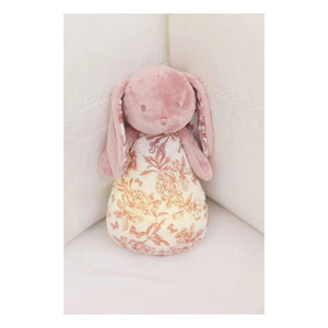 Tartine et Chocolat - Doudou gece lambası Augustin le lapin Toile de Jouy | Şeftali