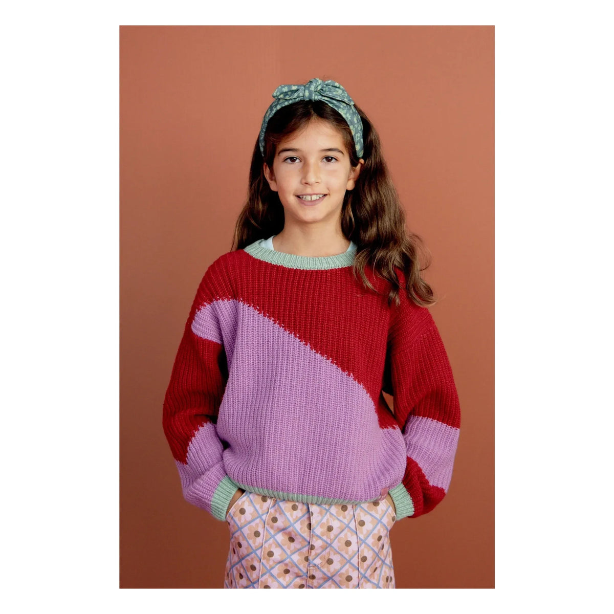 Favorite People - Little Sister كنزة صوف وكشمير | أحمر