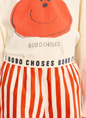 Bobo Choses - Bobo Choses طقم تي شيرت وبنطال من القطن العضوي | أحمر