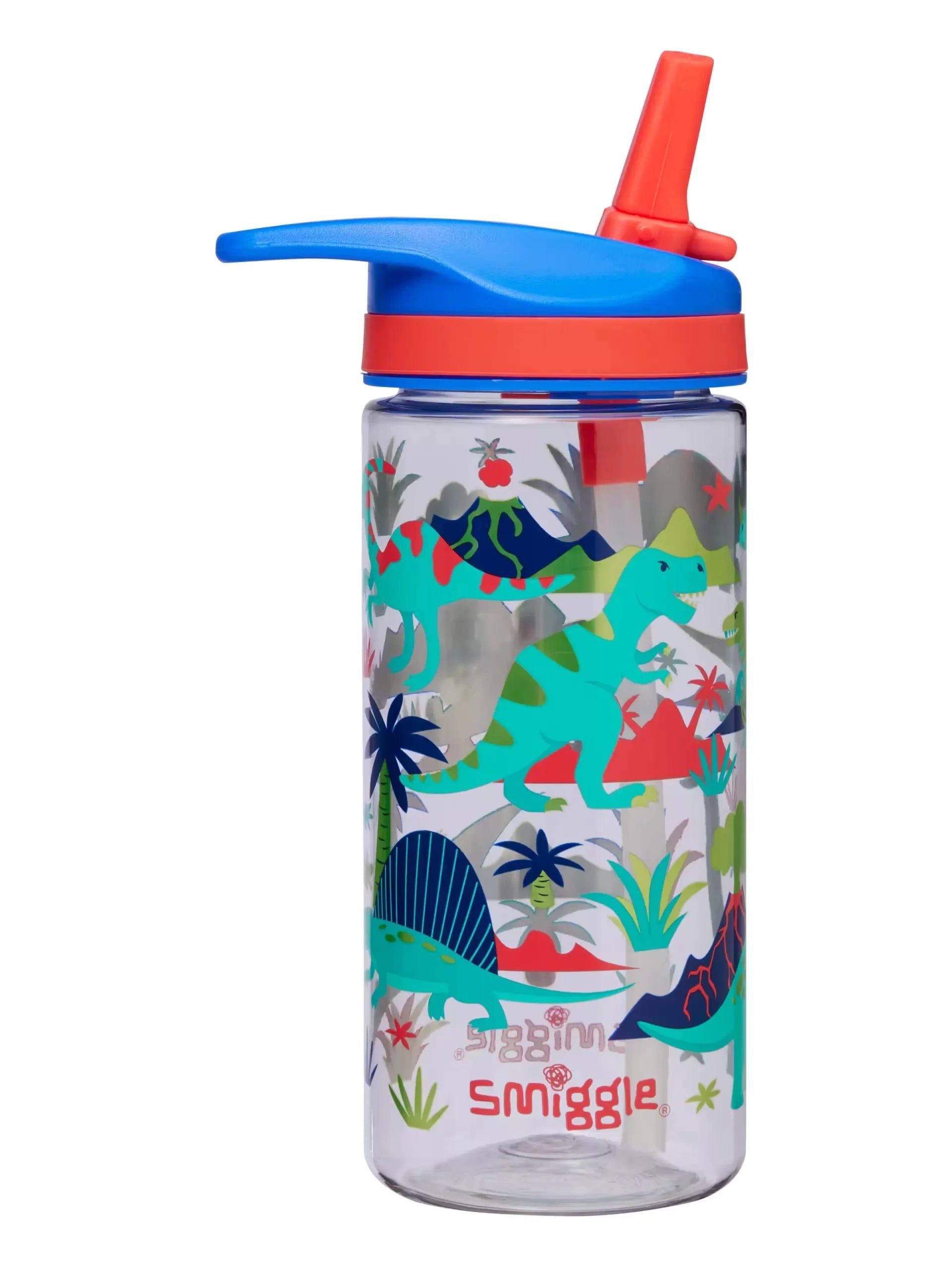 Smiggle - Movin 440 ML BPA'Sız Pipetli Suluk-Dinossi