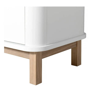 Oliver Furniture - Çok Bölmeli 3 Kapılı Meşe Şifonyer | Beyaz