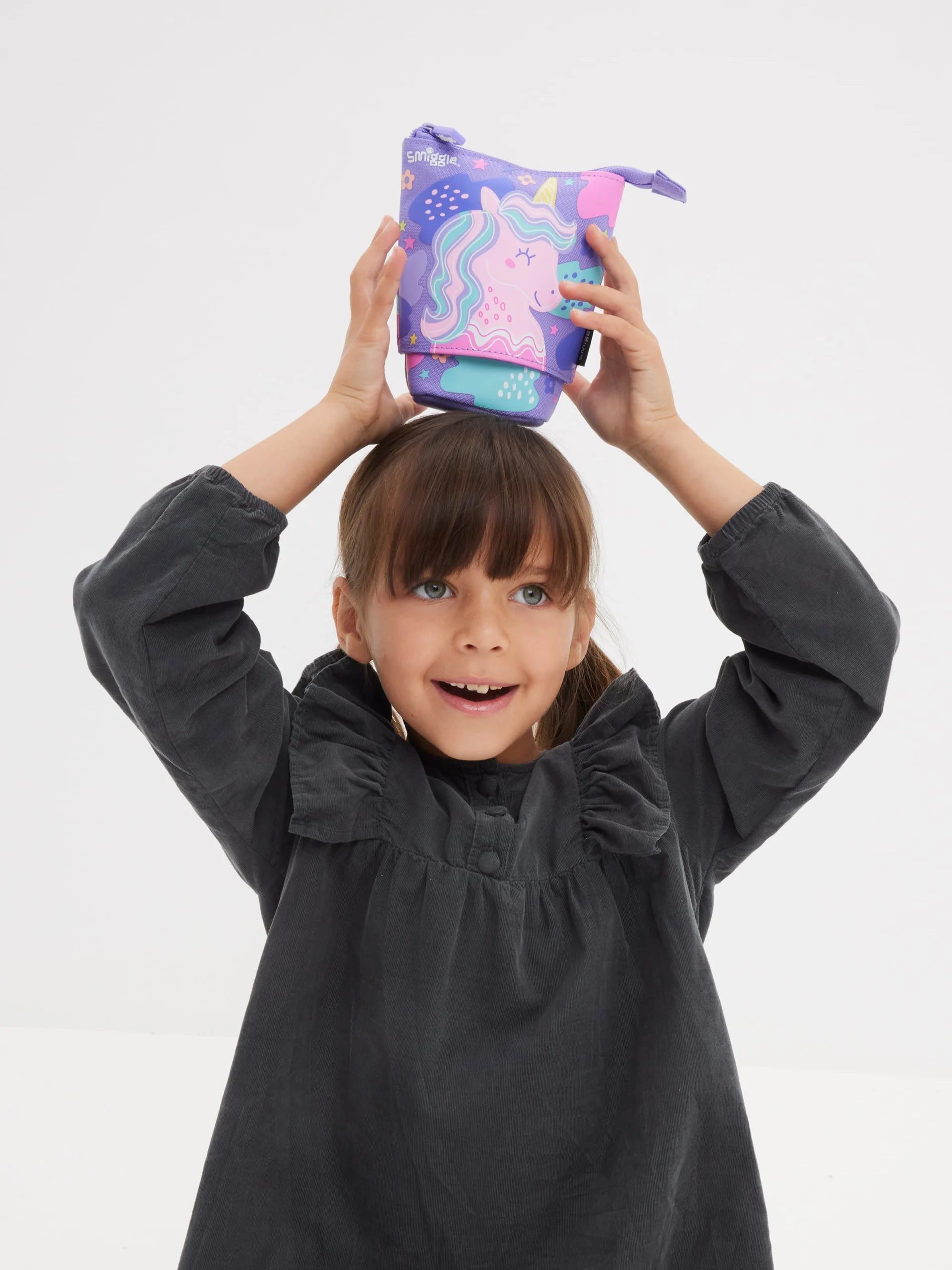 Smiggle - Happy Tales 2si 1 Arada Kalem Kutusu-Dinossi