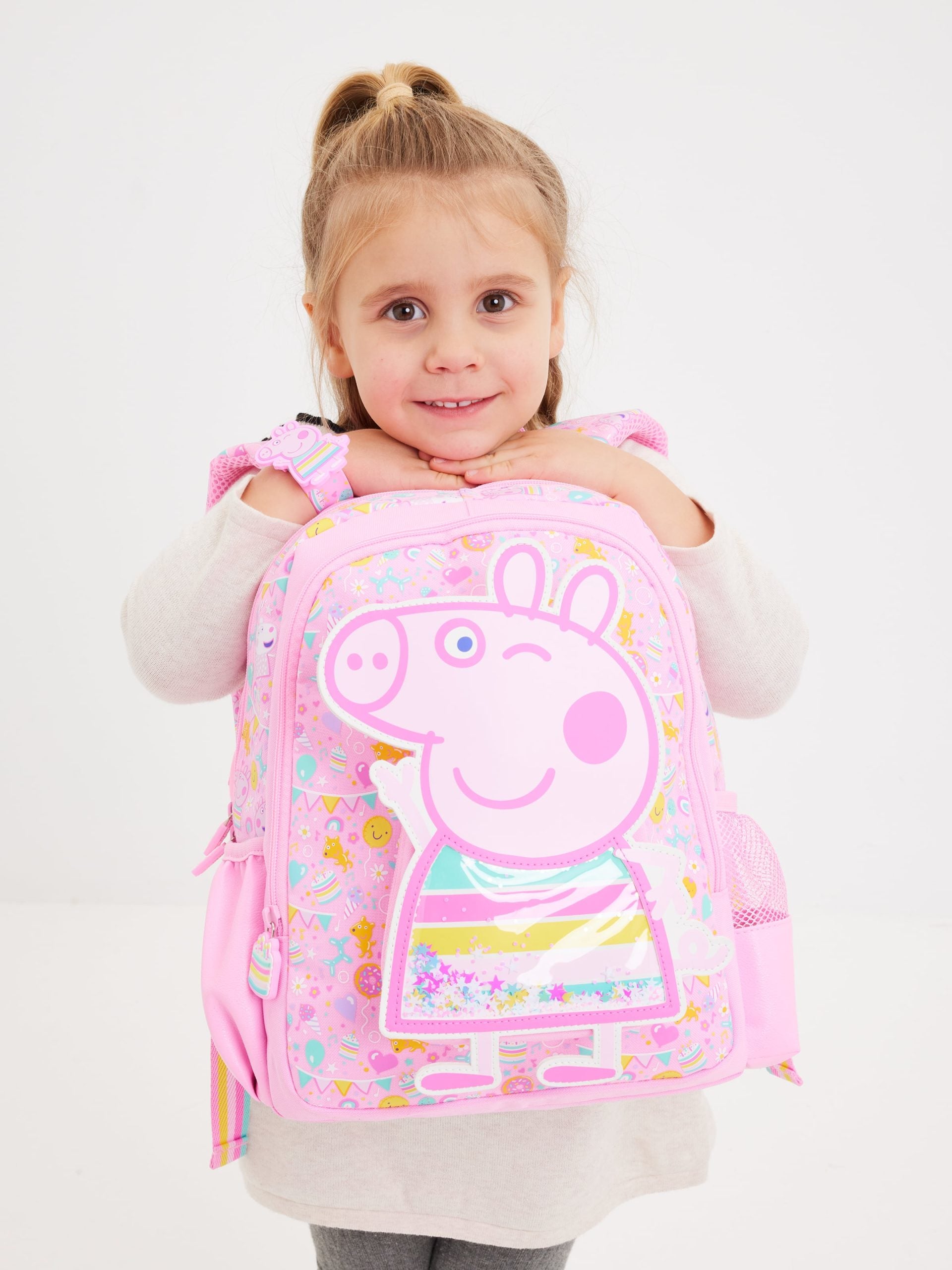 Smiggle - Peppa Pig Junior Kapşonlu Sırt Çantası-Dinossi