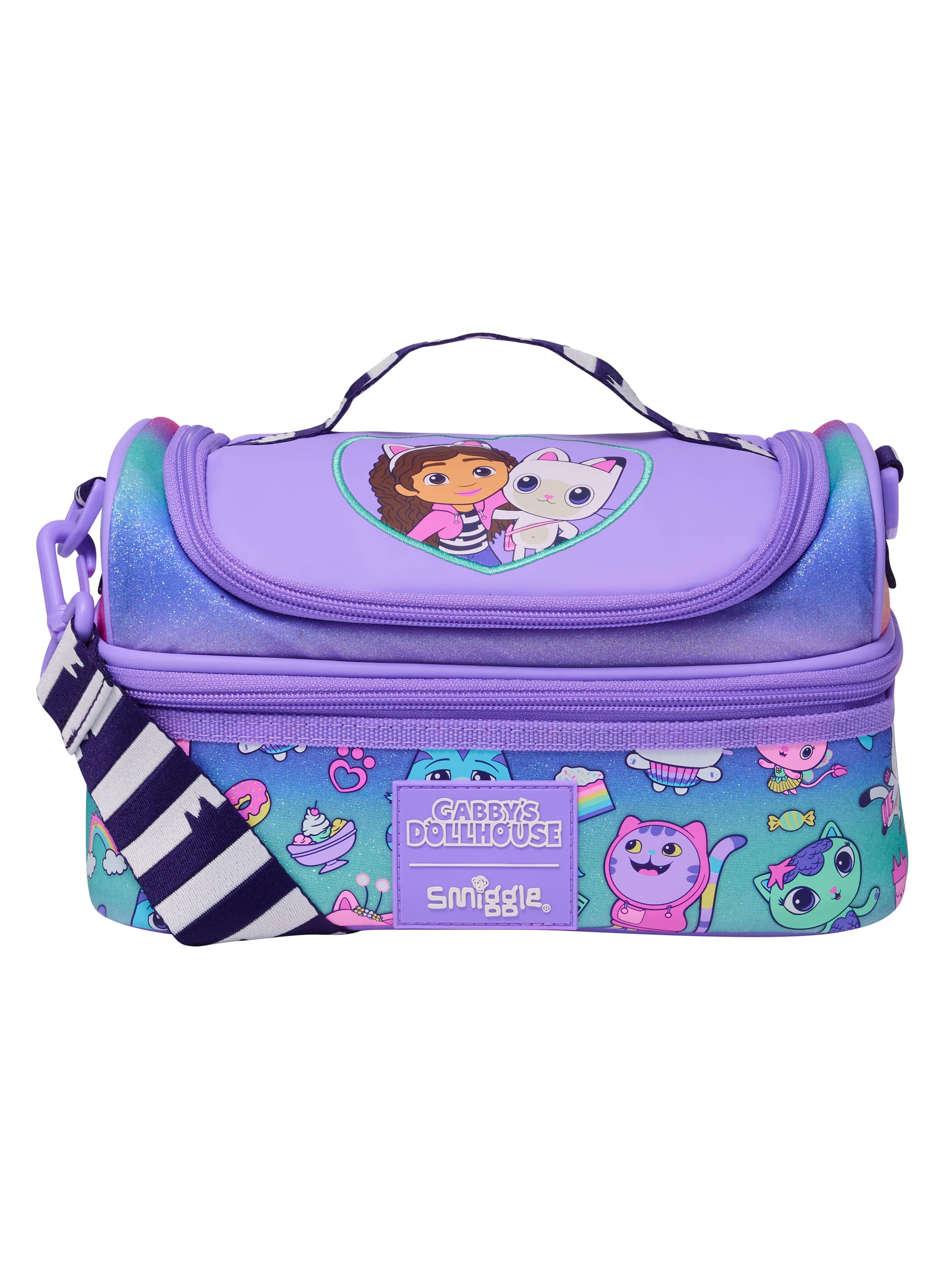 Smiggle - Gabbys Dollhouse Çift Katlı Beslenme Çantası-Dinossi